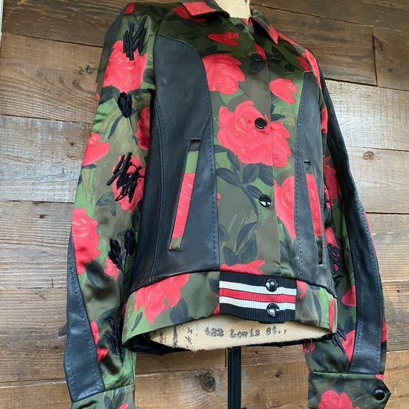 COACH Camo Rose Varsity Jacket - Picture 3 of 4